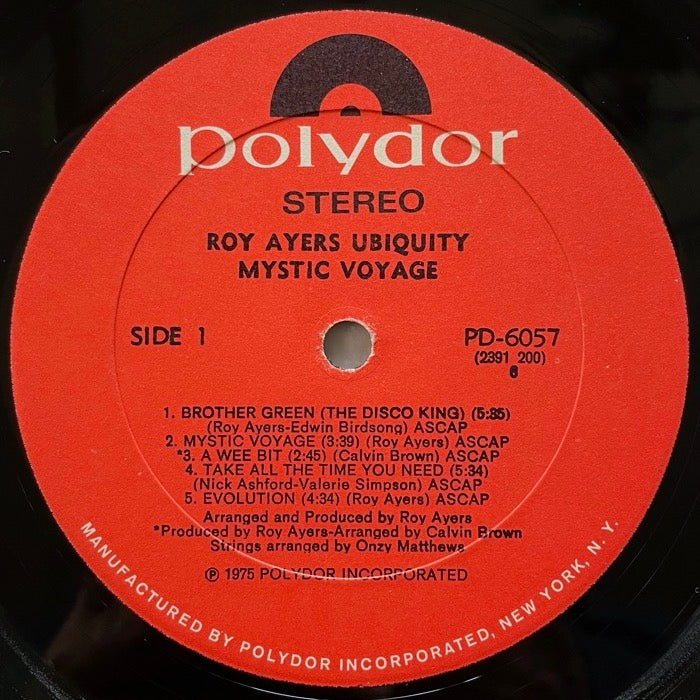 ROY AYERS UBIQUITY / MYSTIC VOYAGE - US Polydor original