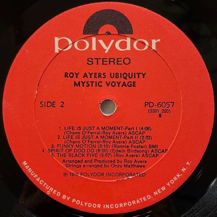 ROY AYERS UBIQUITY / MYSTIC VOYAGE - US Polydor original