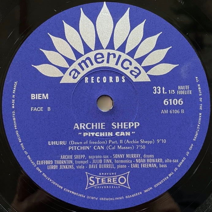 ARCHIE SHEPP / PITCHIN CAN - French America original