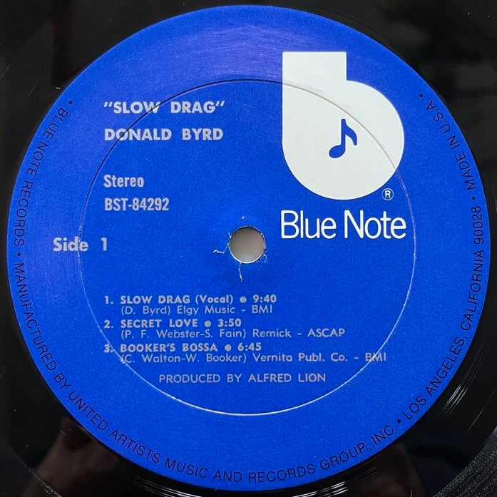 DONALD BYRD / SLOW DRAG - US Blue Note VAN GELDER