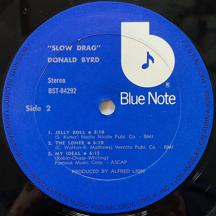 DONALD BYRD / SLOW DRAG - US Blue Note VAN GELDER