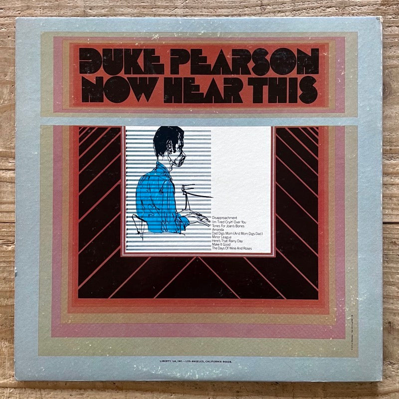 DUKE PEARSON / NOW HEAR THIS - German Blue Note VAN GELDER
