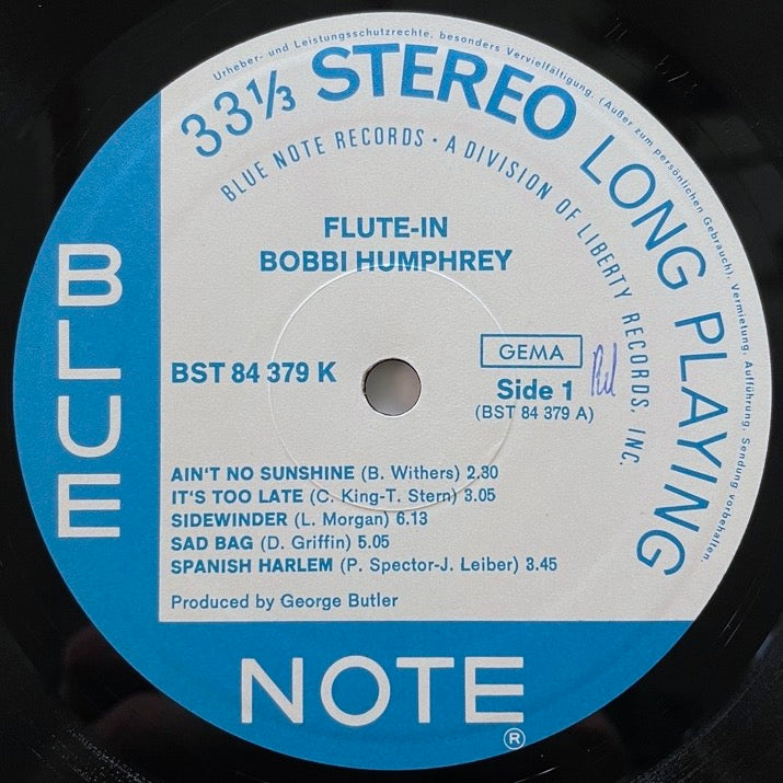 BOBBI HUMPHREY / FLUTE-IN - German Blue Note