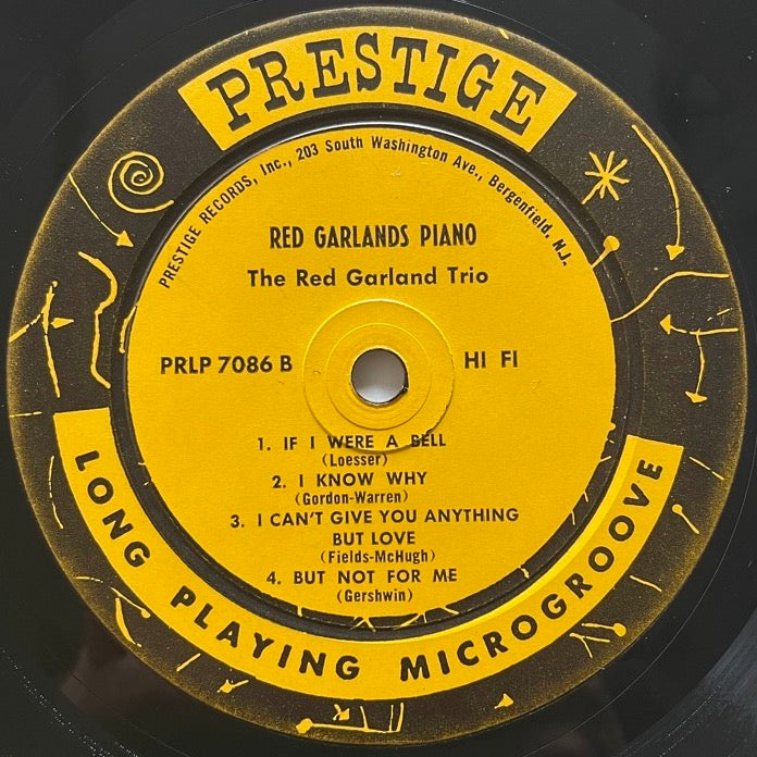 RED GARLAND TRIO / GARLAND'S PIANO - US Prestige NJ