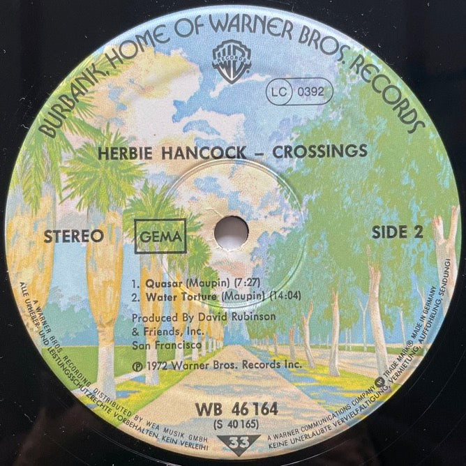 HERBIE HANCOCK / CROSSINGS - German Warner Bros.