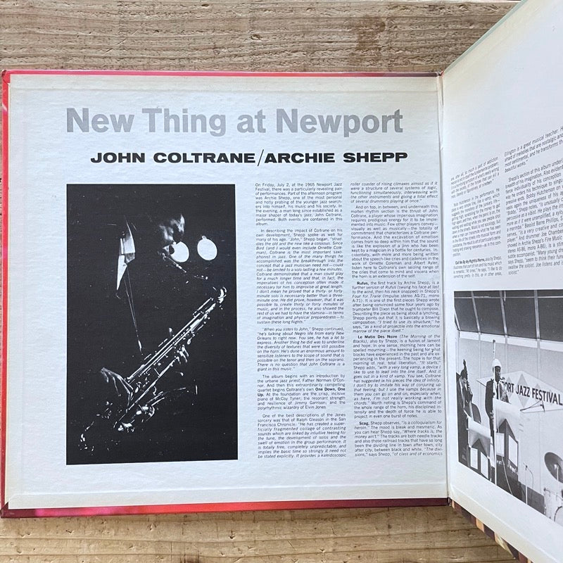 JOHN COLTRANE - ARCHIE SHEPP / NEW THING AT NEWPORT - US Impulse original