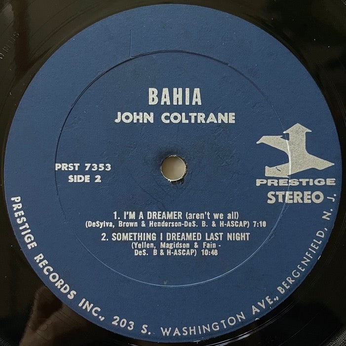 JOHN COLTRANE / BAHIA - US Prestige original VAN GELDER