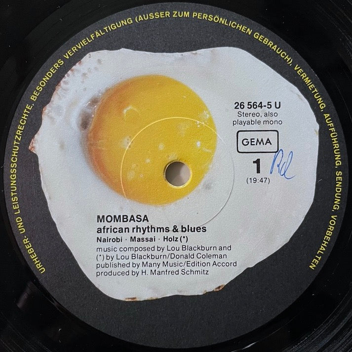 MOMBASA / AFRICAN RHYTHMS & BLUES - German Spiegelei original