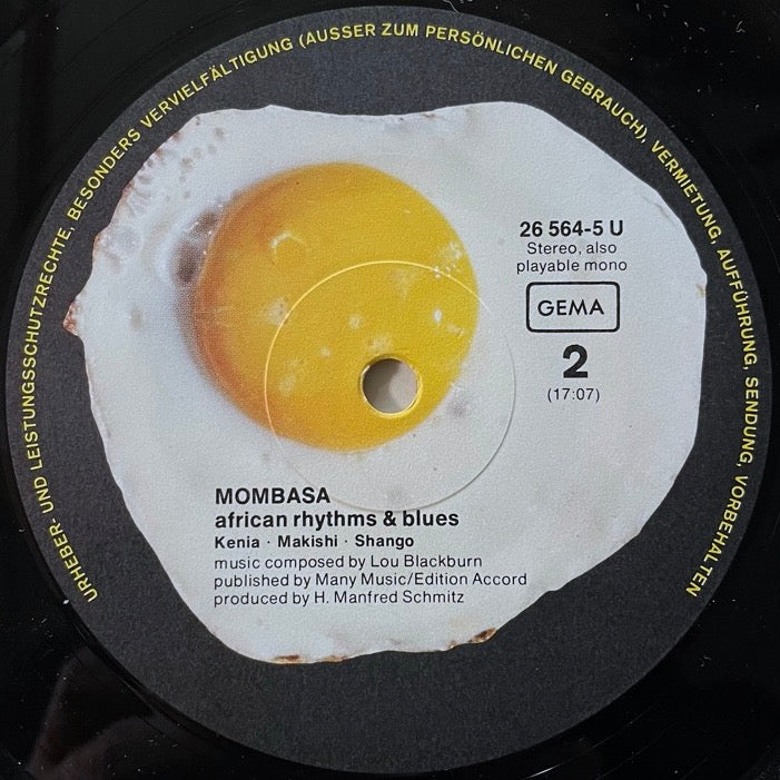 MOMBASA / AFRICAN RHYTHMS & BLUES - German Spiegelei original
