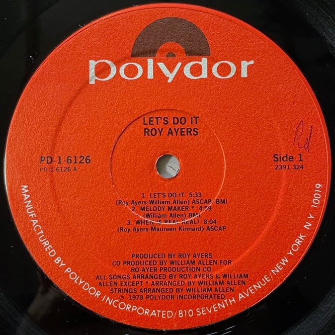 ROY AYERS / LET'S DO IT - US Polydor original