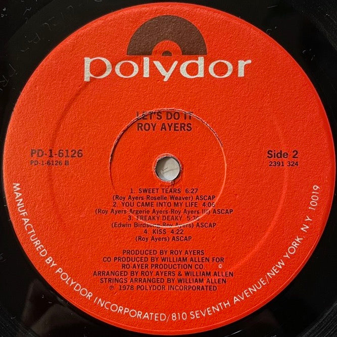 ROY AYERS / LET'S DO IT - US Polydor original