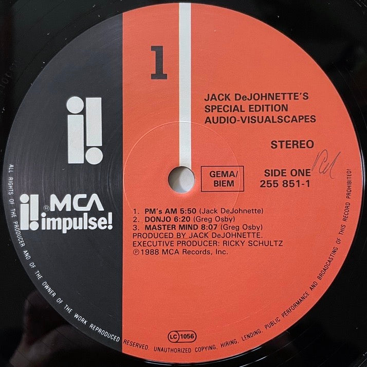 JACK DeJOHNETTE'S SPECIAL EDITION / AUDIO-VISUALSCAPES (2LP) - US Impulse original
