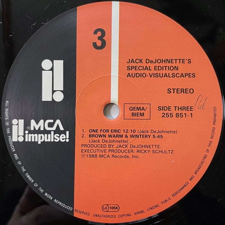 JACK DeJOHNETTE'S SPECIAL EDITION / AUDIO-VISUALSCAPES (2LP) - US Impulse original