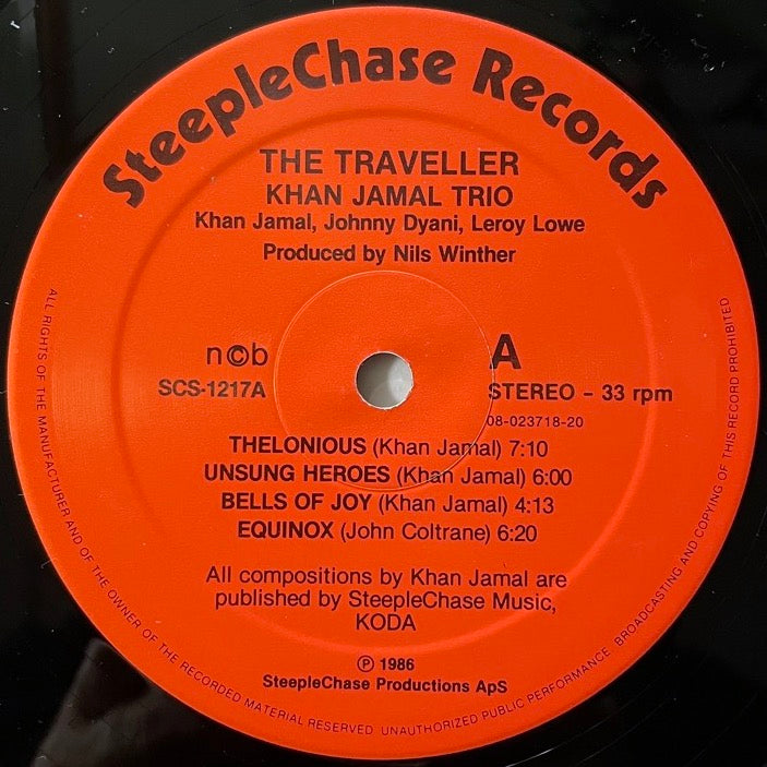 KHAN JAMAL TRIO / THE TRAVELLER - Danish SteepleChase Original