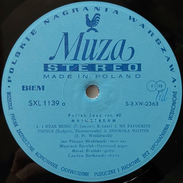 JAN PTASZYN WROBLEWSKI - WOJCIECH KAROLAK / MAINSTREAM - Polish Muza Original