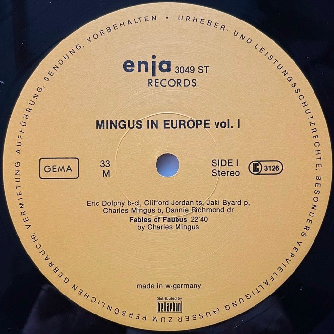 CHARLES MINGUS / MINGUS IN EUROPE VOL.1 - German Enja original