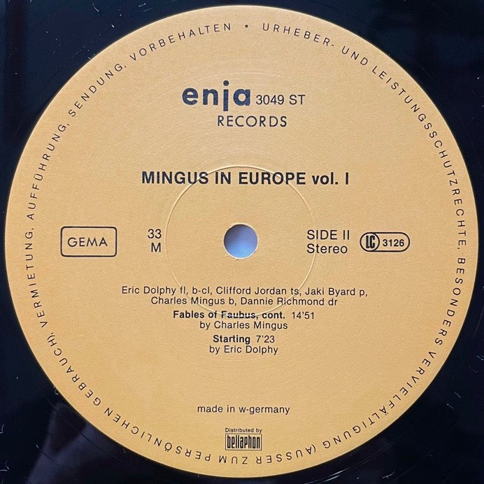CHARLES MINGUS / MINGUS IN EUROPE VOL.1 - German Enja original
