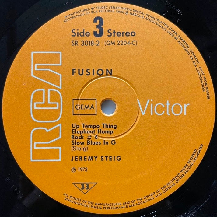 JEREMY STEIG / FUSION (2LP) - German RCA/Victor