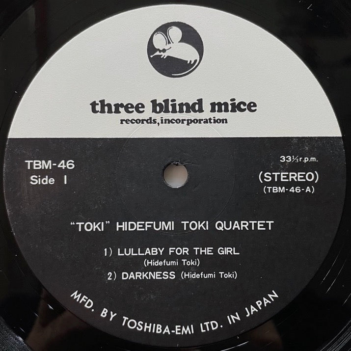 HIDEFUMI TOKI QUARTET / TOKI - Japan Three Blind Mice original