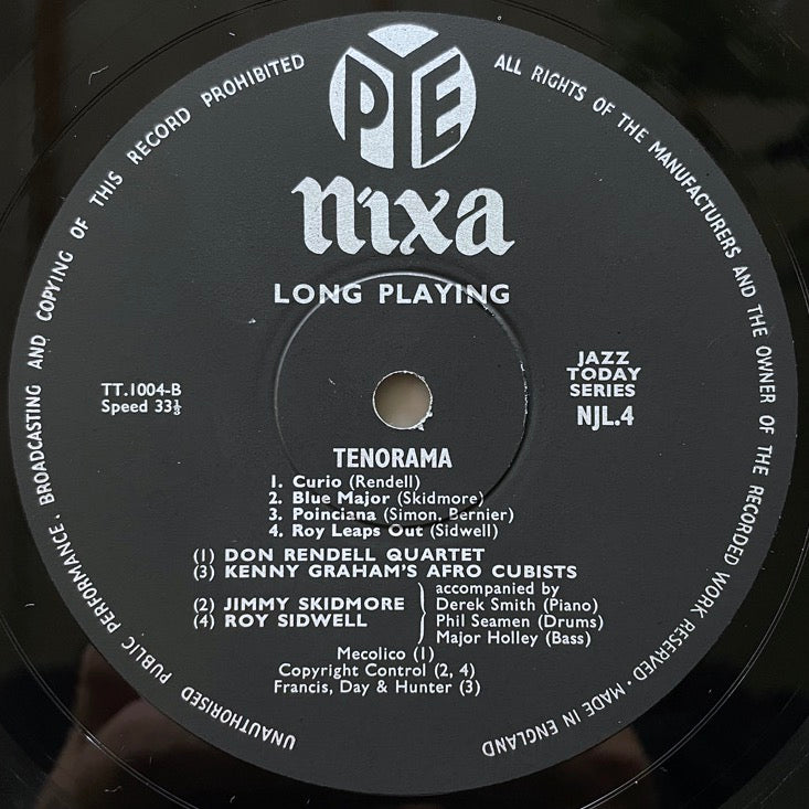 DON RENDELL QUARTET etc.. / TENORAMA - UK Pye Nixa original