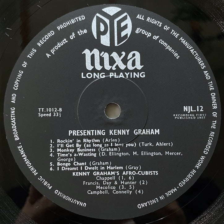KENNY GRAHAM / PRESENTING KENNY GRAHAM - UK Pye Nixa original