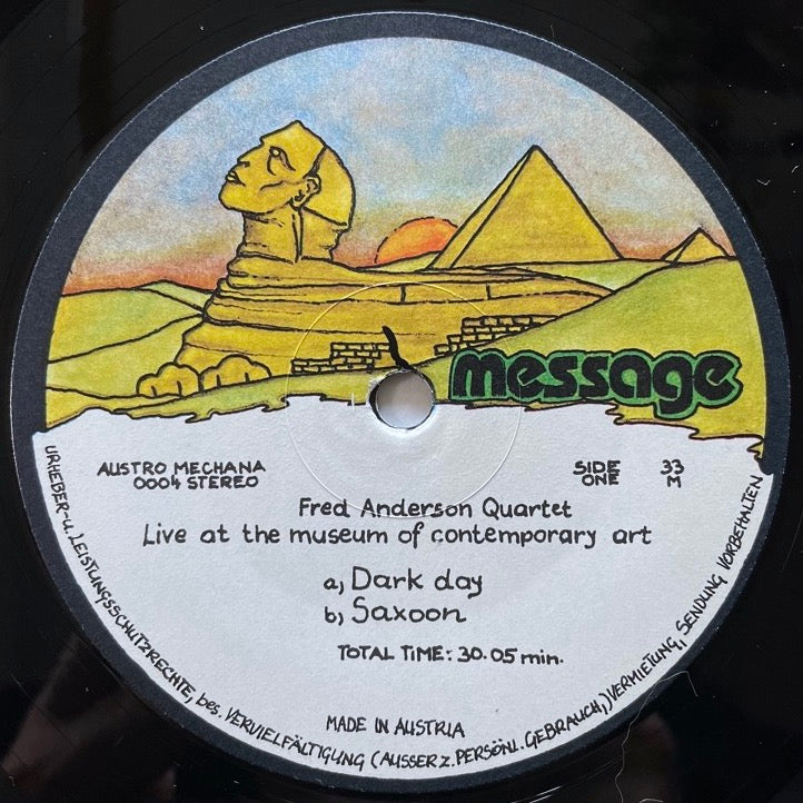 FRED ANDERSON QUARTET / DARK DAY - Austrian Message original