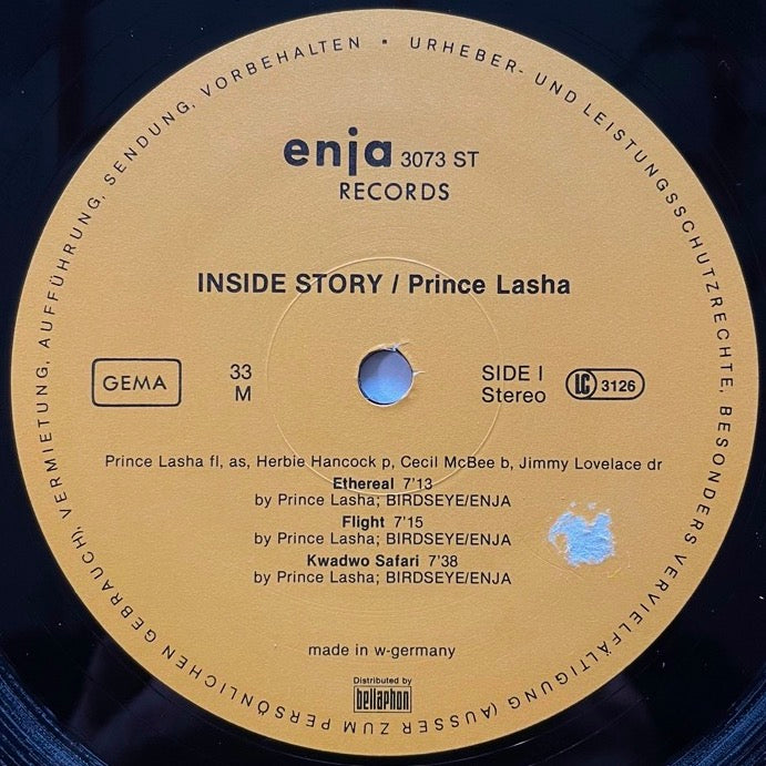 PRINCE LASHA / INSIDE STORY - German Enja Original