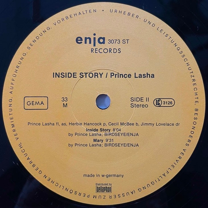 PRINCE LASHA / INSIDE STORY - German Enja Original