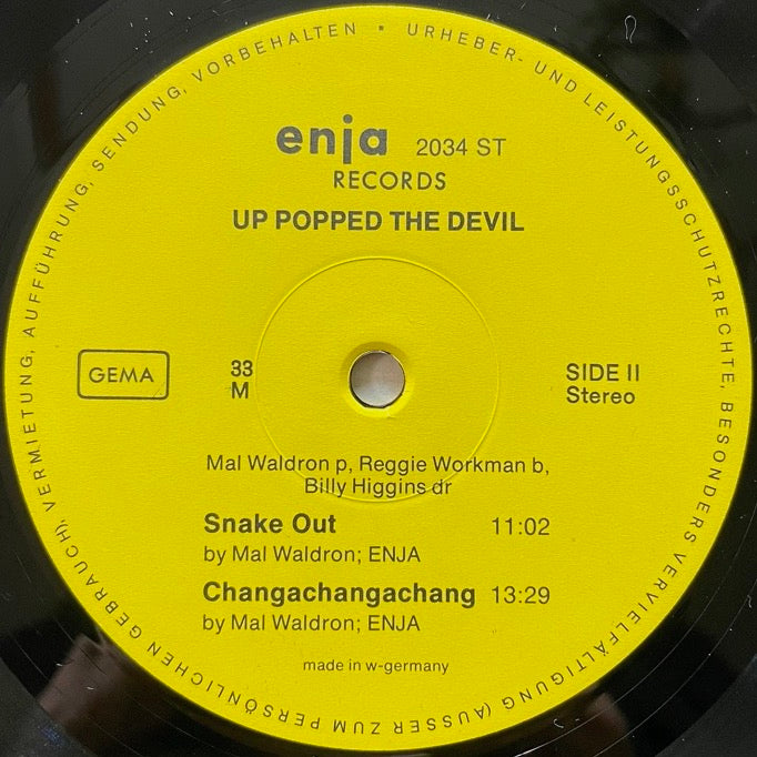 MAL WALDRON / UP POPPED THE DEVIL - German Enja Original