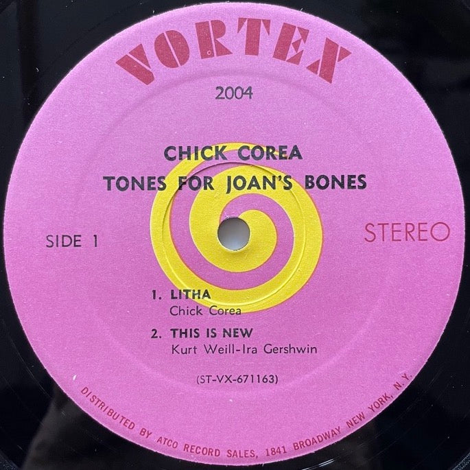 CHICK COREA / TONES FOR JOAN'S BONES - US Vortex original