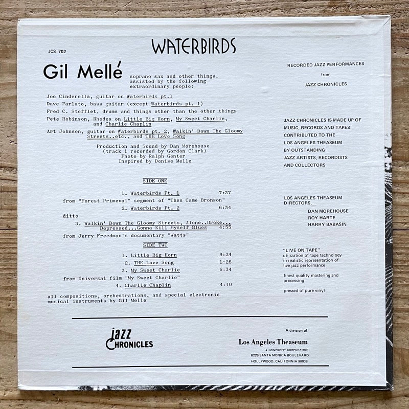 GIL MELLE / WATERBIRDS - US Jazz Chronicles