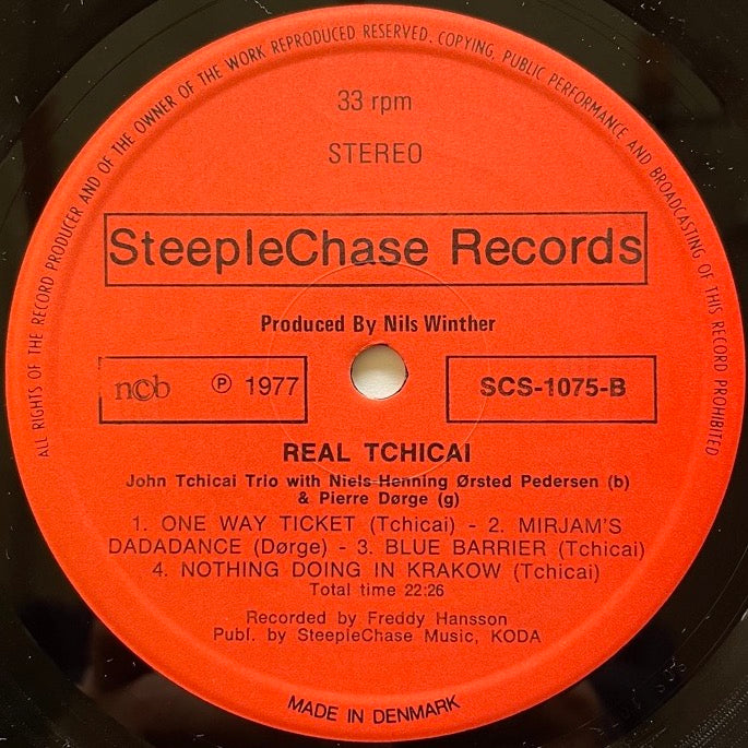 JOHN TCHICAI TRIO / REAL TCHICAI - Danish SteepleChase Original