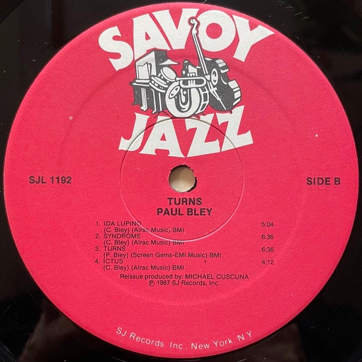 PAUL BLEY / TURNS - US Savoy