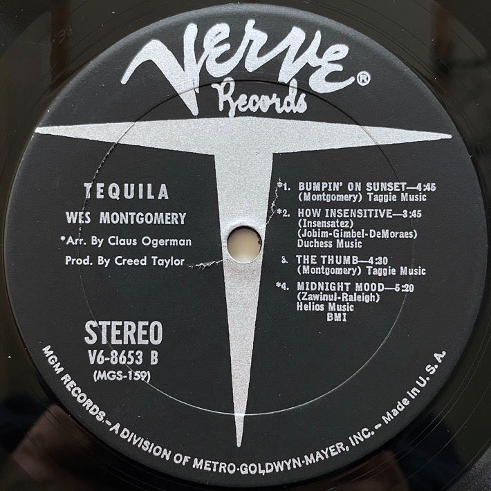 WES MONTGOMERY / TEQUILA - US Verve