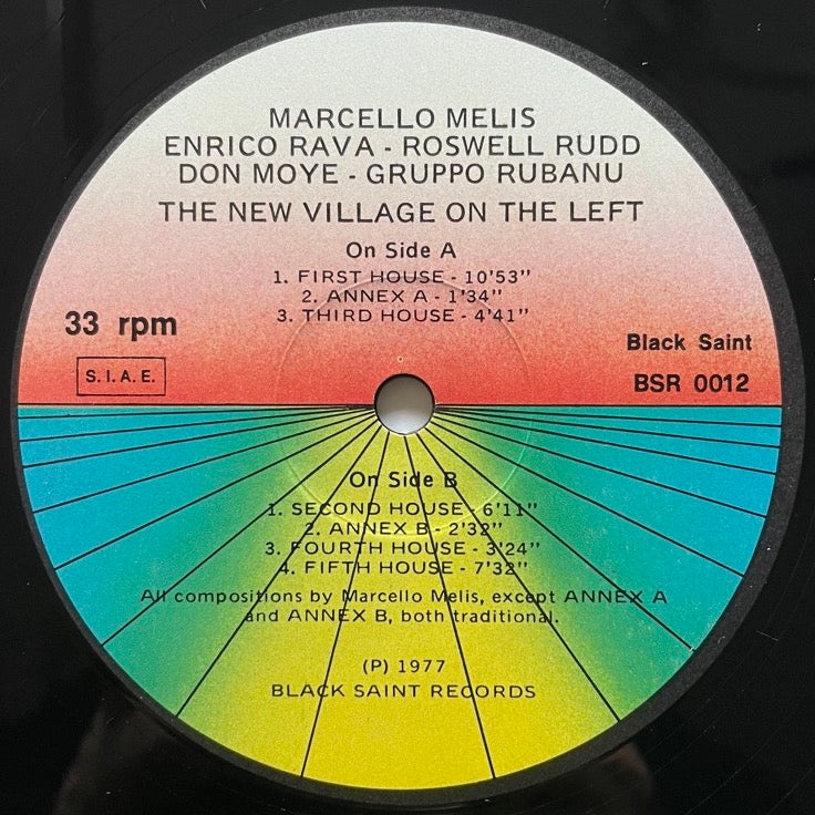MARCELLO MELIS / THE NEW VILLAGE ON THE LEFT... - Italian Black Saint original