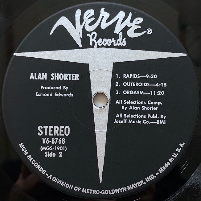 ALAN SHORTER / ORGASM - US Verve original