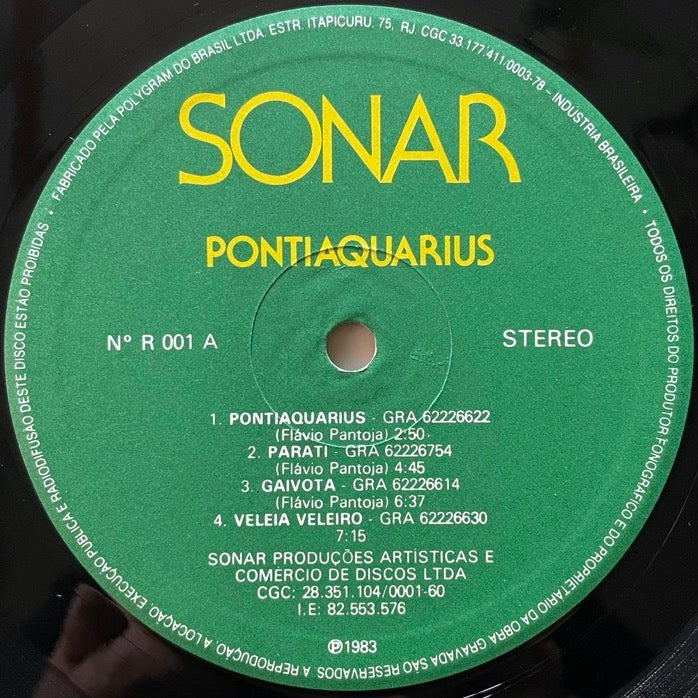 SONAR / PONTIAQUARIUS - Brazil private original
