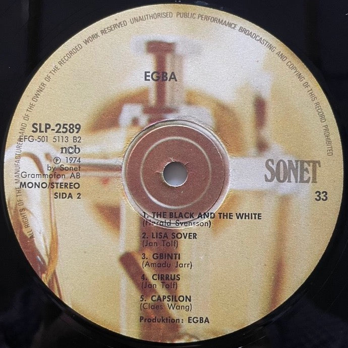 EGBA (1974) - Swedish Sonet Original