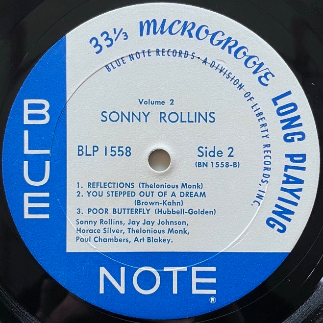 SONNY ROLLINS / VOL.2 - US Blue Note NY/Liberty MONO