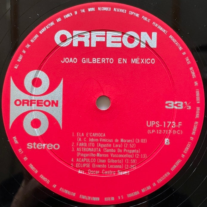 JOAO GILBERTO / EN MEXICO - Japan Orfeon