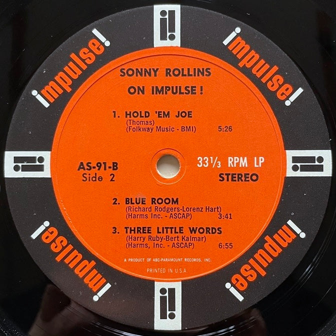 SONNY ROLLINS / ON IMPULSE - US Impulse Original