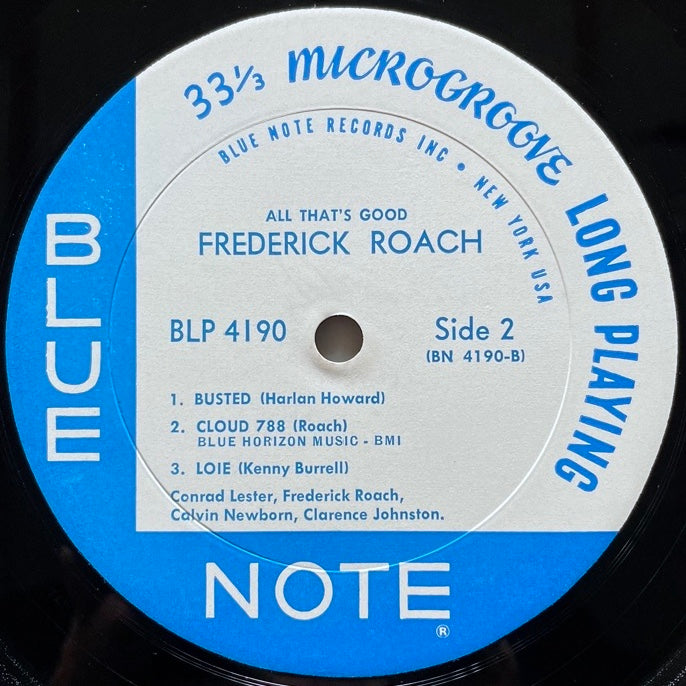 FREDDIE ROACH / ALL THAT'S GOOD - US Blue Note Original