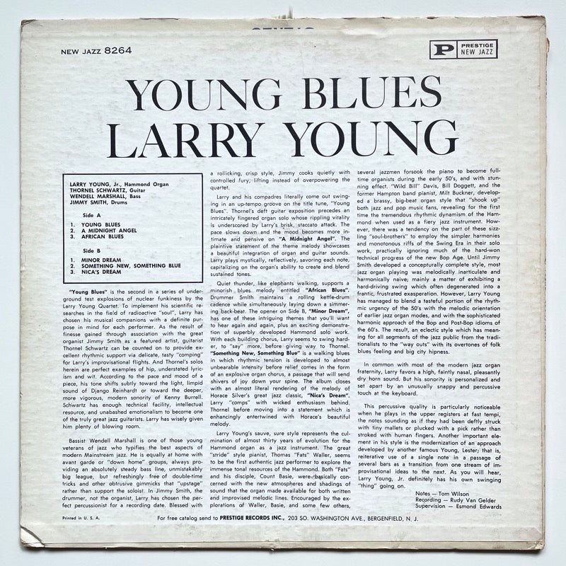 LARRY YOUNG / YOUNG BLUES - US New Jazz DG original