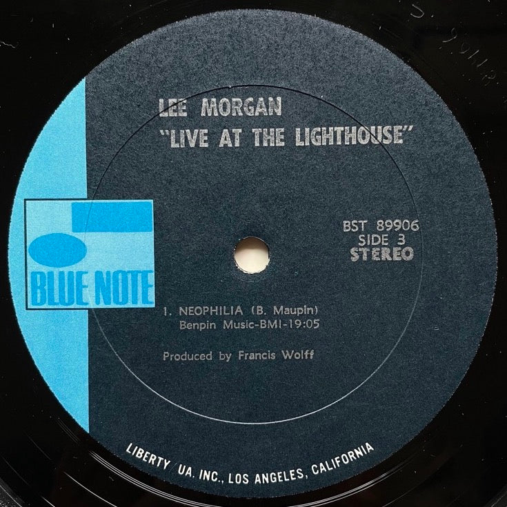LEE MORGAN / LIVE AT THE THE LIGHTHOUSE on Blue Note - US Liberty/UA 2LP