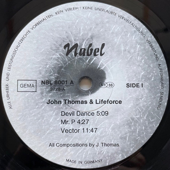 JOHN THOMAS & LIFEFORCE / DEVIL DANCE - German Nabel Original