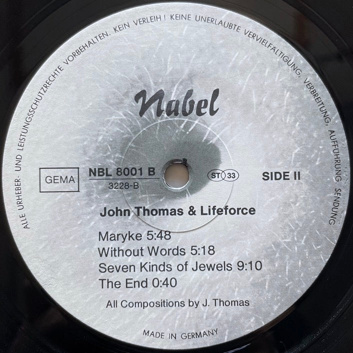 JOHN THOMAS & LIFEFORCE / DEVIL DANCE - German Nabel Original