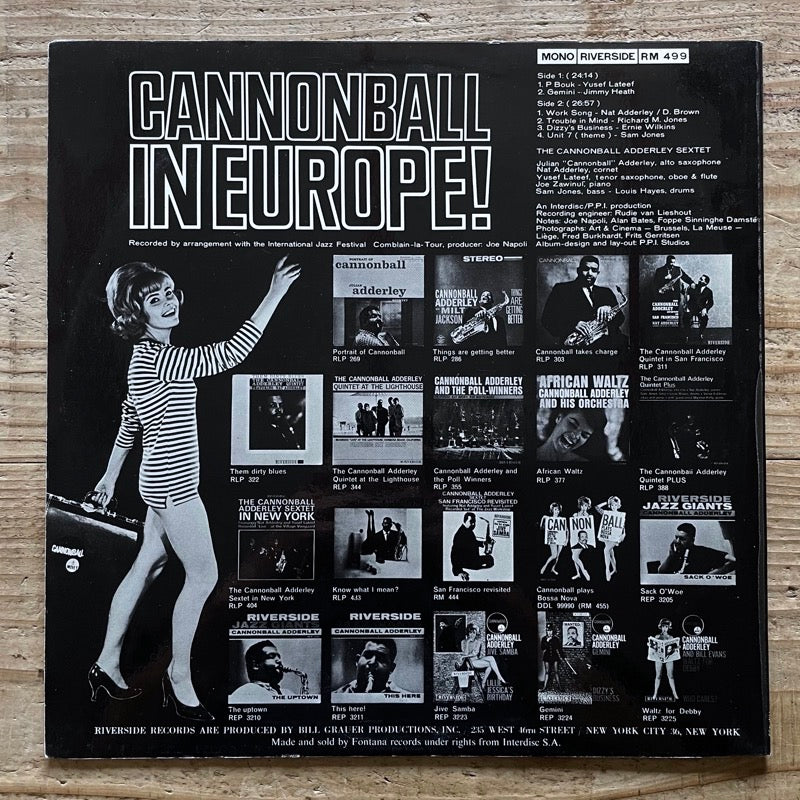 CANNONBALL ADDERLEY / IN EUROPE - UK Riverside Original