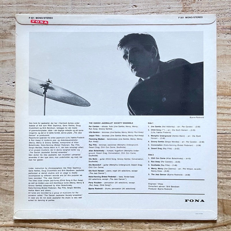 DANISH JAZZBALLET SOCIETY ENSEMBLE / THE JAZZ DANCER - Danish Fona Original