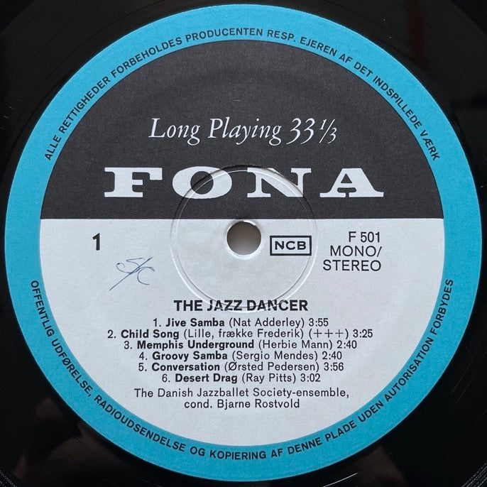 DANISH JAZZBALLET SOCIETY ENSEMBLE / THE JAZZ DANCER - Danish Fona Original