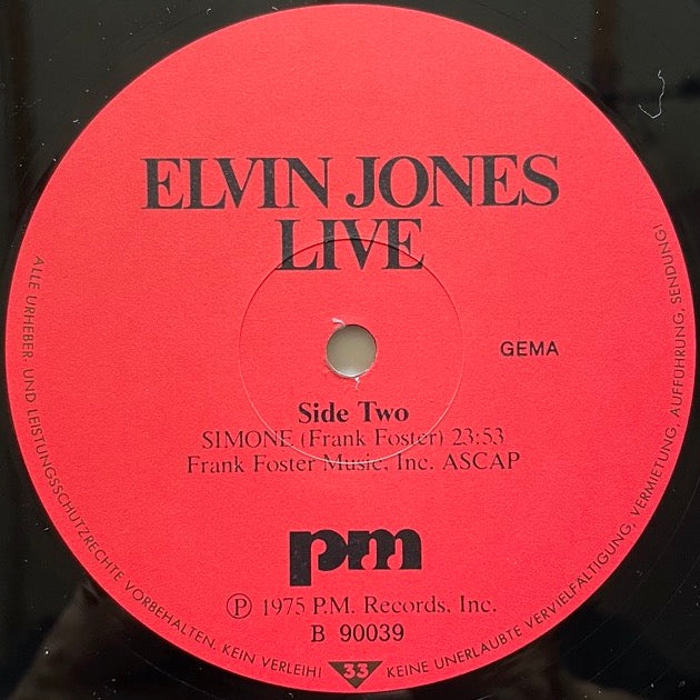 ELVIN JONES / LIVE - Germany Happy Bird